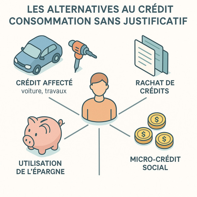 infographie alternatives crédit conso